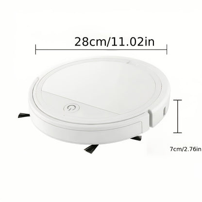 2000Pa Robot Vacuum Cleaner 150-Min Battery – Multifunctional Auto Floor Cleaner for Pet Hair, Dust & Paper Debris, Smart Robotic Vacuum for Hardwood, Tile & Carpet, Black & White
