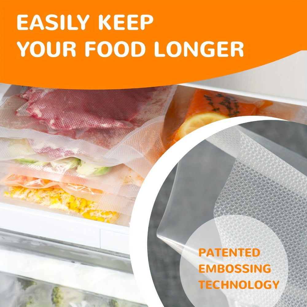 Vacuum Sealer Bags 250pcs - BPA-Free Food Storage Bags in 3 Sizes (6"x10", 8"x12", 11"x16"), Compatible with All Vacuum Sealing Machines for Meal Prep, Food Preservation & Sous Vide Cooking