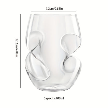 Japanese Cocktail Glasses Set Whiskey Tumbler Twist Design Beer Mug Tea Glass Water Cup Home Bar Drinkware 400ml