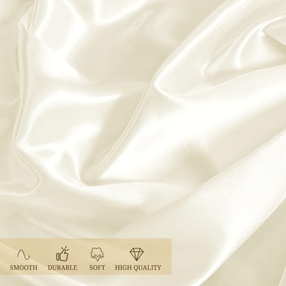 Satin Tablecloth 12pcs 57"x102" Rectangular Silky Smooth Fabric Table Cover for Wedding Banquet Birthday Party Holiday Event