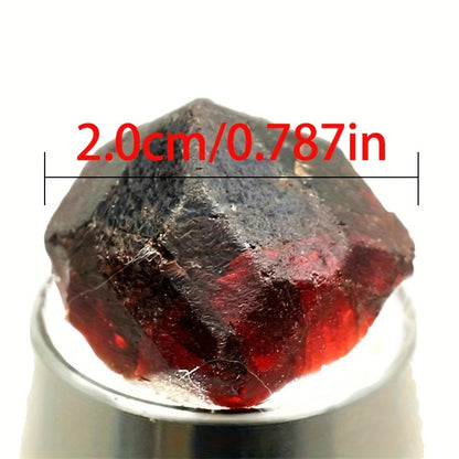 Natural Red Garnet Crystal Rough Stone – Raw Unpolished Mineral Specimen for Home Decor, Crystal Healing, Feng Shui Display & Collector Gift, Genuine Gemstone Rock