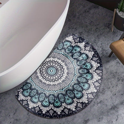 Outdoor Door Mat Heavy Duty Non-Slip Welcome Mat for Front Door Entrance Patio Porch, Durable Low-Profile Rug, Multiple Colors & Sizes, Light Blue Brown Dark Blue Gray Rainbow