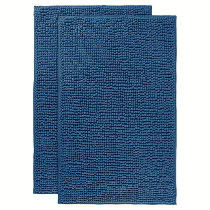 Chenille Bath Rug Extra Thick Soft Absorbent Non-Slip Bathroom Mat Machine Washable, Multiple Sizes & Colors