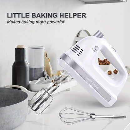 Hand Mixer Electric 300W with Stainless Steel Attachments & Storage Case - 5-Speed Control for Baking Cakes, Eggs & Whipping Cream, Compact Kitchen Handheld Mixer for Home Use