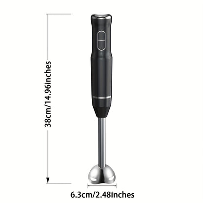 Immersion Blender 400W Handheld Stick Mixer with 2 Speeds & Turbo Mode 304 Stainless Steel Blades – Corded Hand Blender with Detachable Base for Soup Smoothie Puree Baby Food