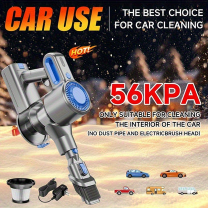 Cordless Stick Vacuum Cleaner 56-68Kpa – Lightweight 8-in-1 Handheld Vacuum with Rechargeable Battery, 45 Min Runtime for Hard Floors, Carpets & Pet Hair