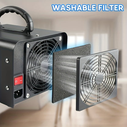 Ozone Generator Commercial 36000mg/h – O3 Air Purifier Deodorizer Ionizer with Timer & Humidity Display, Covers 3230 Sq Ft, Removes Smoke Pet Paint Odors for Home Bedroom Office
