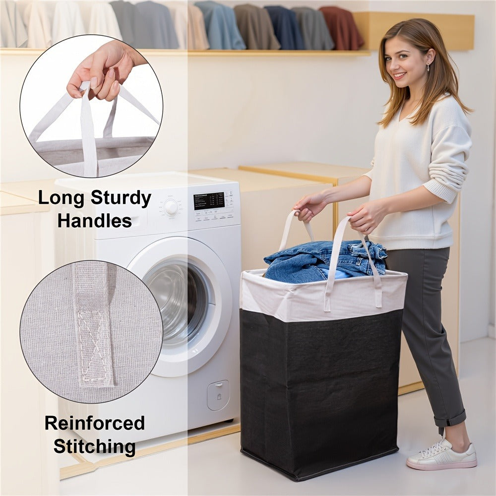 Collapsible Laundry Hamper with Lid – 22.45 Gallon Large Foldable Laundry Basket Bin for Clothes, Bedroom Organizer & Toy Storage – Black, Gray, 1-Pack & 3-Pack Options