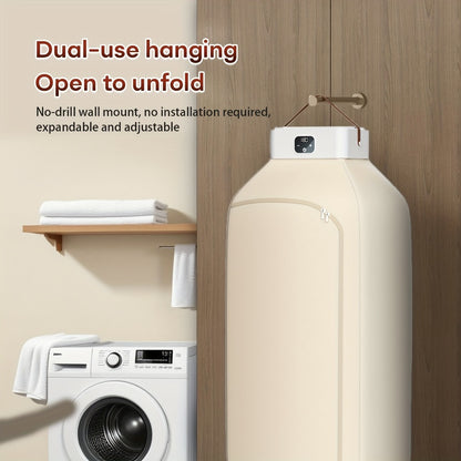 Foldable Clothes Dryer Smart Touch Screen Two-Speed Control Timer Function with Dry Bag Quick Drying Compact Design for Apartments Dorms RVs Home Upgraded Economic