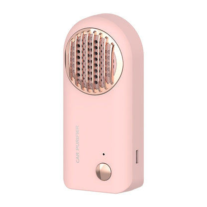 Car Air Purifier Ozone Deodorizer Active Oxygen Sterilization Odor Removal for Car Refrigerator Household Use Pink White Grey