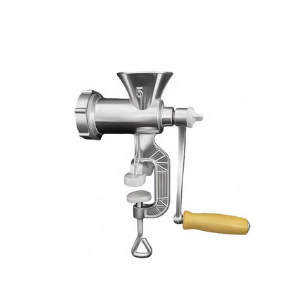 Manual Meat Grinder with Table Clamp Heavy Duty Stainless Steel Hand Crank Food Processor for Grinding Meat Vegetables & Spices – No Electricity Required