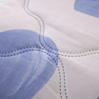 Summer Cooling Quilt Set 3-Piece, Skin-Friendly Thin Comforter with Embossed Print, Soft Breathable Four-Season Lightweight Quilt + 2 Pillowcases for Bedroom Hotel Sofa Single Double Full