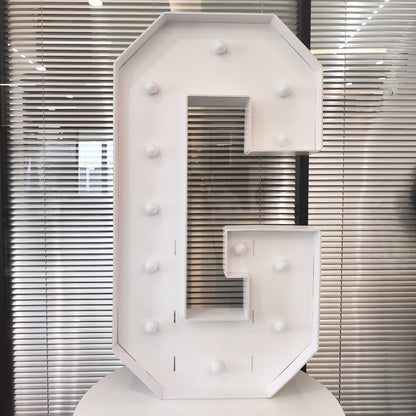 LED Letter Lights 4FT Tall Marquee Letter Lights A-Z Alphabet Light Up Letters with Cool White LED for Wedding, Birthday, Party, Proposal & Graduation Decor