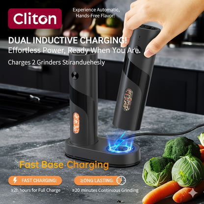 Electric Salt and Pepper Grinder Set – Rechargeable Automatic Mills with LED Light, Adjustable Coarseness & 3.72oz Capacity for Home Kitchen, BBQ, Restaurant & Outdoor Entertaining