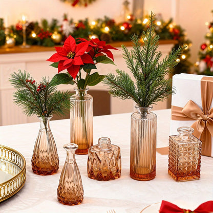 Mini Bud Vases 36pcs – Clear Small Flower Vases for Wedding Centerpieces Birthday Party Anniversary Home Table Decoration