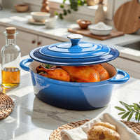Uyi-Cast Iron Pot-Blue