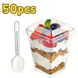 50 cups & 50 lids & 50 spoons