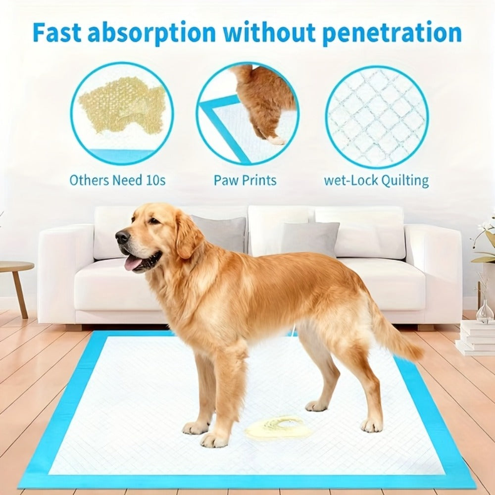 Super Absorbent Dog Training Pads XL XXL – Thick Leak-Proof Pet Pee Pads & Adult Incontinence Underpads, Buy 50 Get 50 Free, Fast Delivery