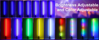 RGB Tube Light with Stand – Smart App & Remote Control, Music Sync Color Changing, Timing, USB Powered for DJ Lighting, Photography, Dance Club, Game Room & Festival (1 or 2 Pack)
