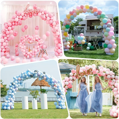 Balloon Arch Kit 10ft x 9ft with Stand & Pump – Large Adjustable Arch Stand, Water Fillable Bases for Wedding, Birthday, Christmas, Graduation Party Decor