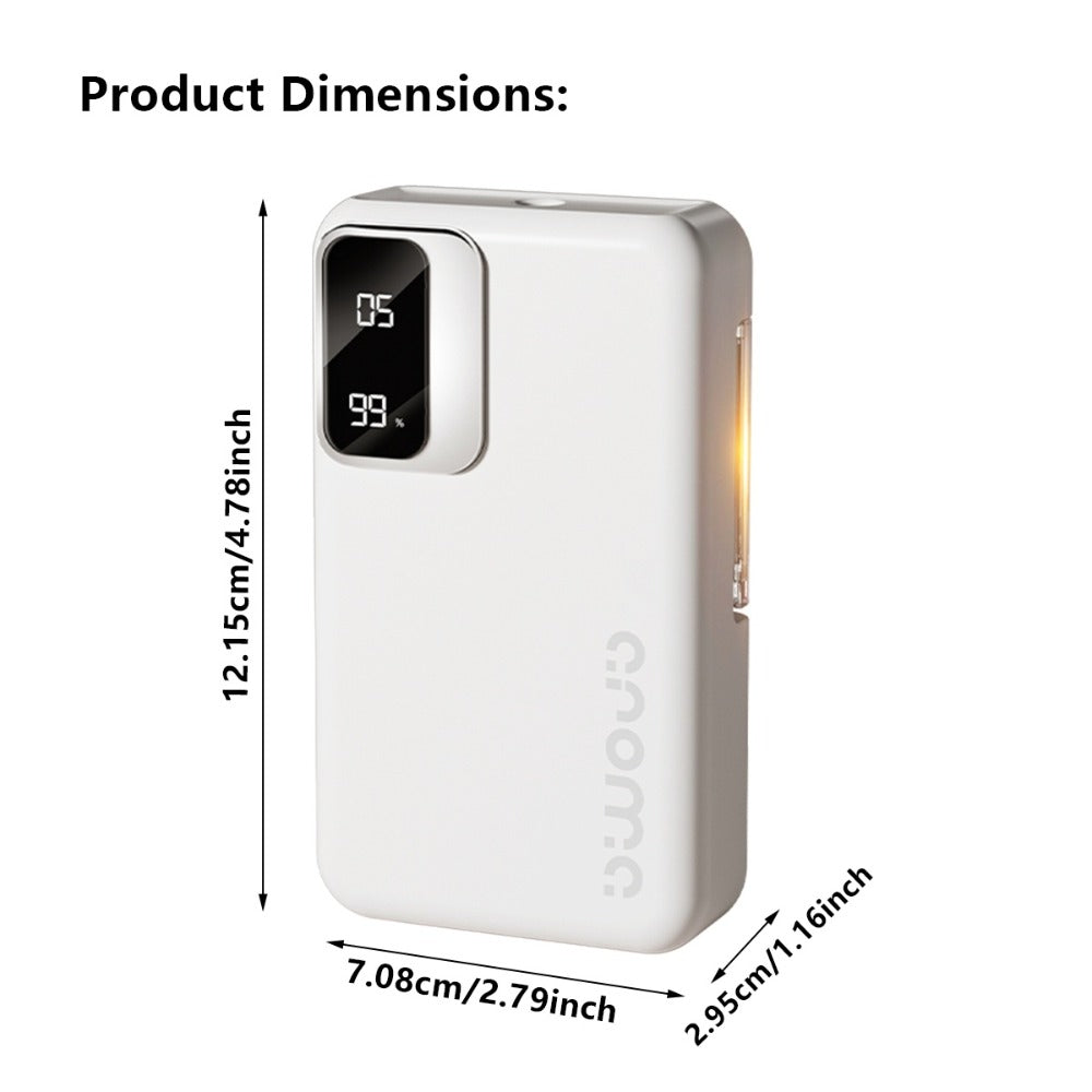 Aromatherapy Diffuser Smart Digital – 1800mAh 7-Speed Sonic Essential Oil Diffuser Humidifier with USB Charging, Digital Display, Fine Mist for Bedroom Bathroom Office Home, Up to 20 Days Use