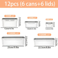 New Style - 12pcs (6 Boxes + 6 Lids)