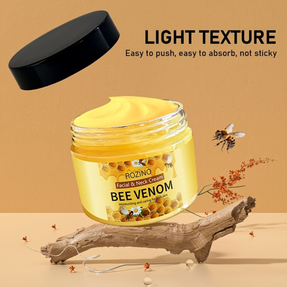 Bee Venom Face & Neck Lifting Firming Cream 150g with Hyaluronic Acid & Vitamin E – Anti-Aging Moisturizer for Tightening, Hydrating & Smoothing Skin