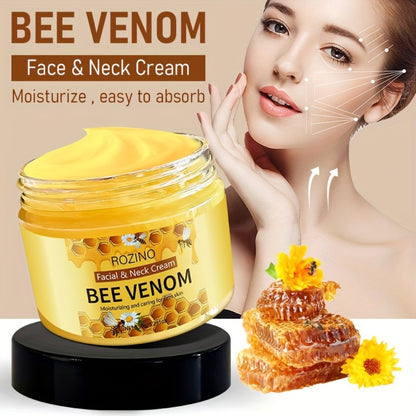 Bee Venom Face & Neck Lifting Firming Cream 150g with Hyaluronic Acid & Vitamin E – Anti-Aging Moisturizer for Tightening, Hydrating & Smoothing Skin