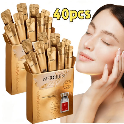 Collagen Sleep Facial Mask 40 Pack Overnight Moisturizing Firming Skin Care Mask 4g Each Hydrating Anti-Aging Face Mask for All Skin Types Nourishing Brightening Gift Set Women
