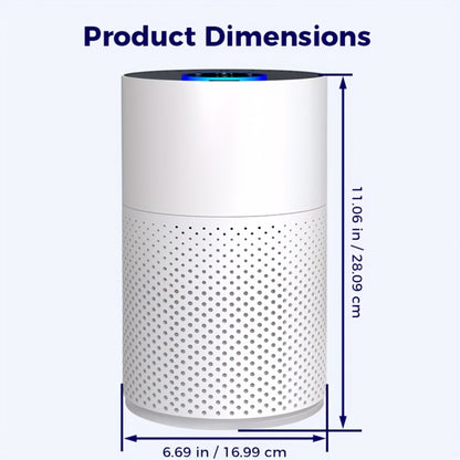 Air Purifier for Home with H13 True HEPA Filter, 3-in-1 Filtration for Allergies Pets Hair Smoke Dust Odors Pollen, Sleep Mode Bedroom Air Purifier for Pet Dander Smokers & Large Room
