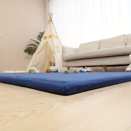 Memory Foam Area Rug Tatami Mat Non-Slip Coral Velvet Floor Mat for Living Room Bedroom Kids Playroom Yoga — Multiple Sizes & Colors