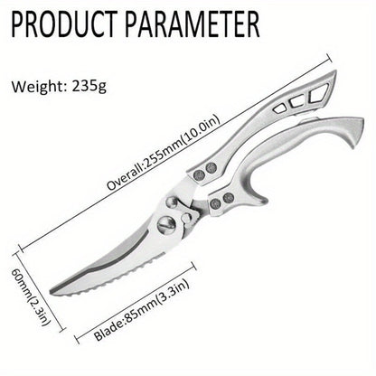 Chef Knife Set 8 PCS Professional Kitchen Knives - Stainless Steel Forged Blade, Boning Knife, Butcher Knife & Kitchen Scissors, Ultra-Sharp Full Tang Design