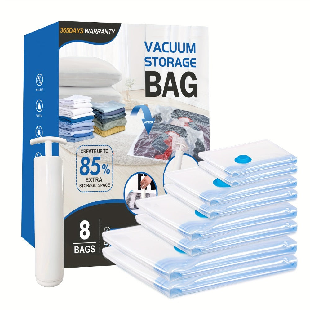 Vacuum Storage Bags Space Saver Bags for Clothes Comforters Bedding Travel Luggage – Extra Thick Jumbo Seal Bags 4pcs 8pcs 10pcs 12pcs 20pcs 30pcs