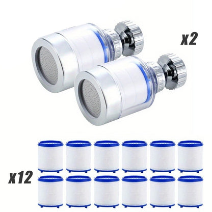 Faucet Aerator 360° Rotating Sink Filter – Universal Pressurized Spray Head for Kitchen & Bathroom, Adjustable Water Flow, Easy Install, Transparent Filter, Multi-Pack Options