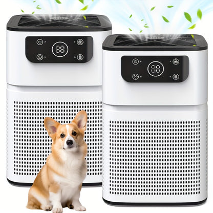 HEPA Air Purifier with Aromatherapy Function for Pets Dust Odor Smoke, Quiet Sleep Mode Air Cleaner for Bedroom Office Living Room, Small Portable Room Air Purifier with Essential Oil Diffuser