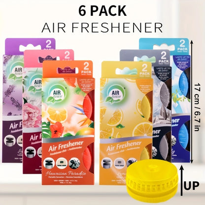 Air Freshener Spray 6 Pack Odor Eliminator for Bathroom Kitchen Car Cat Litter Box Garbage Can Small Spaces Lasts 30 Days Each