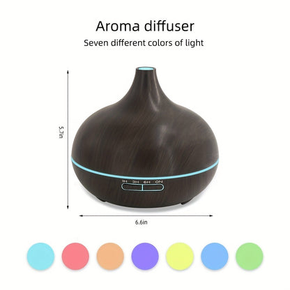 Essential Oil Diffuser 2 Pack 18.6oz Soundwave Technology Cool Mist Humidifier with Remote Control 7-Color LED Ultra Quiet Aromatherapy Gift Set with 12 Essential Oils