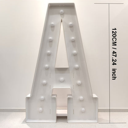 LED Letter Lights 4FT Tall Marquee Letter Lights A-Z Alphabet Light Up Letters with Cool White LED for Wedding, Birthday, Party, Proposal & Graduation Decor