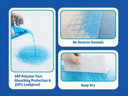 Extra Large Disposable Underpads 30x36 Inch Super Absorbent Adult Incontinence Bed Pads with Effective Odor Control Chucks Pads Leak-Proof Protection for Elderly and Adults 50 to 200 Pieces Value Pack
