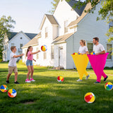 Large, Yellow + Red (Includes 12 Balls and 2 Pumps)