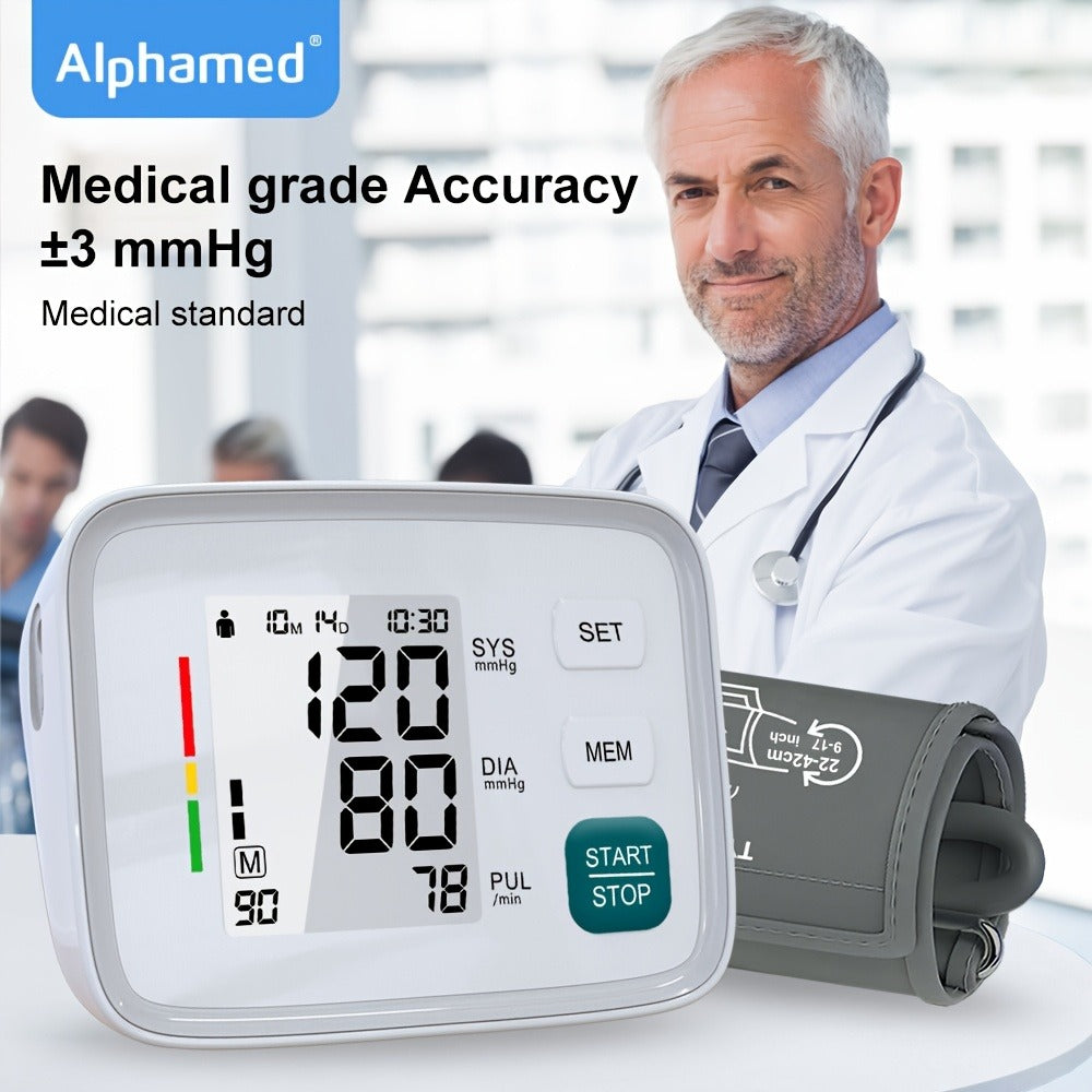 Blood Pressure Monitor Upper Arm - Automatic Digital BP Machine, Large Display, 2-4 User Memory 199 Readings, 8.7-17" Cuff, Home Blood Pressure Meter with Irregular Heartbeat Detection, 3 Models