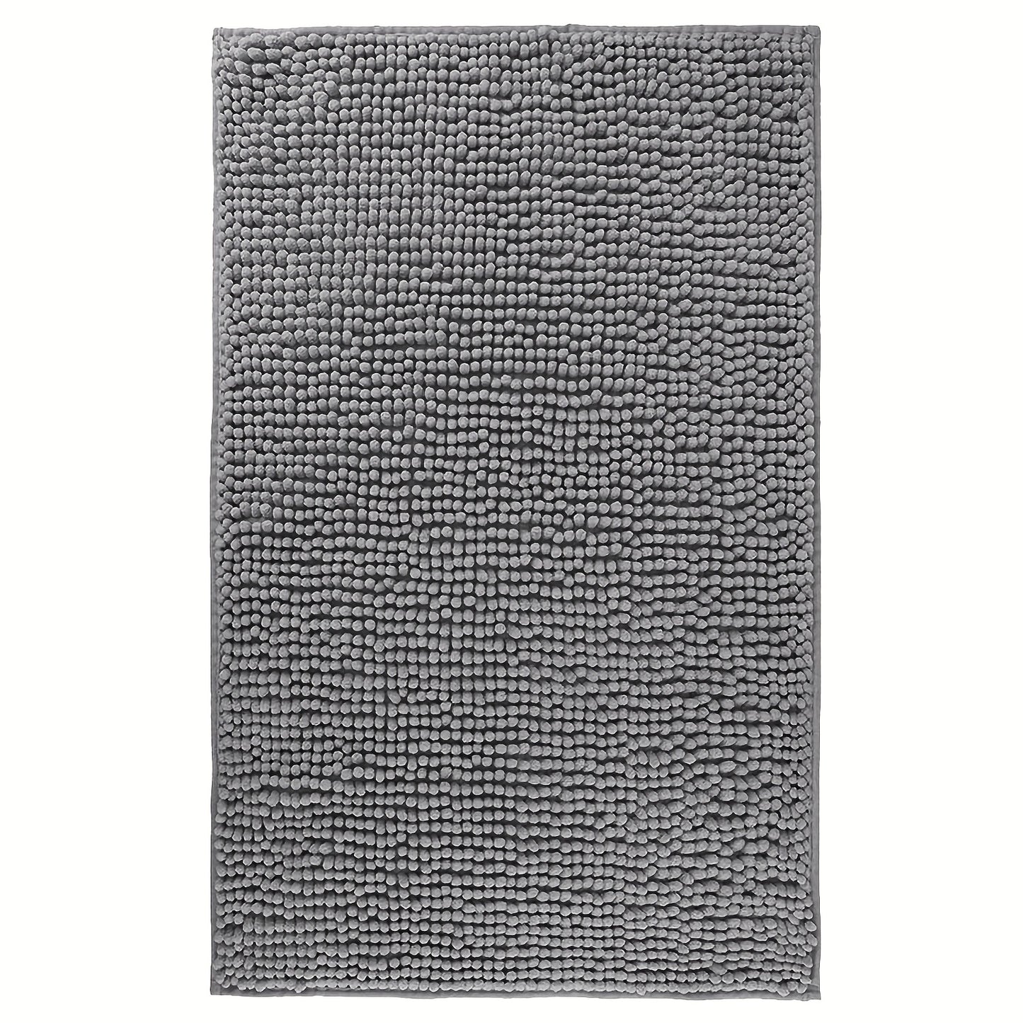 Chenille Bath Rug Extra Thick Soft Absorbent Non-Slip Bathroom Mat Machine Washable, Multiple Sizes & Colors
