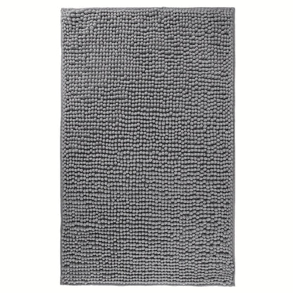 Chenille Bath Rug Extra Thick Soft Absorbent Non-Slip Bathroom Mat Machine Washable, Multiple Sizes & Colors