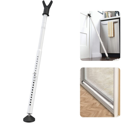 Door Security Bar Adjustable 28-45 Inch – Heavy Duty Door Barricade Bar with Anti-Slip Base, Fits Standard & Sliding Doors, Windows, Apartments, Hotels – Home Security Door Stopper Jammer 1 or 2 Pack