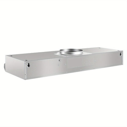 Range Hood 36 Inch Under Cabinet Ducted Ductless Convertible Stainless Steel 350CFM 2-Speed Exhaust Fan LED Light 3-Layer Aluminum Mesh Filter Top Rear Venting Kitchen Vent Hood