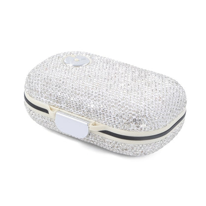 Travel Pill Organizer 7 Compartments, Moisture-Proof Compact Portable Pill Box for Vitamins Fish Oil & Medications, Daily Pill Case in Square or Oblong Shape, Multiple Colors Available