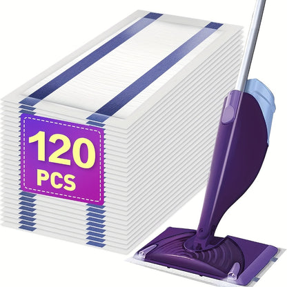 Wet Jet Mop Pads Refills Disposable – 30/60/80/120 Count Multi-Surface Floor Cleaning Pads Compatible with Swiffer WetJet, Thick & Absorbent (No Mop)