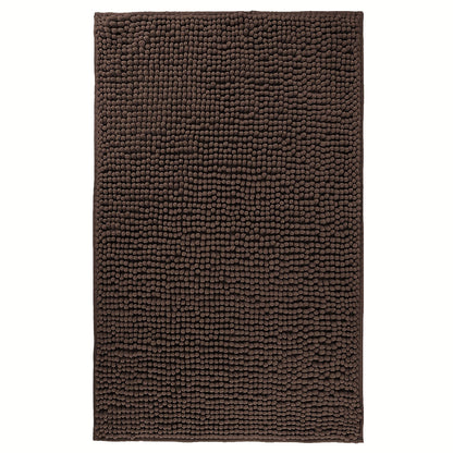 Chenille Bath Rug Extra Thick Soft Absorbent Non-Slip Bathroom Mat Machine Washable, Multiple Sizes & Colors