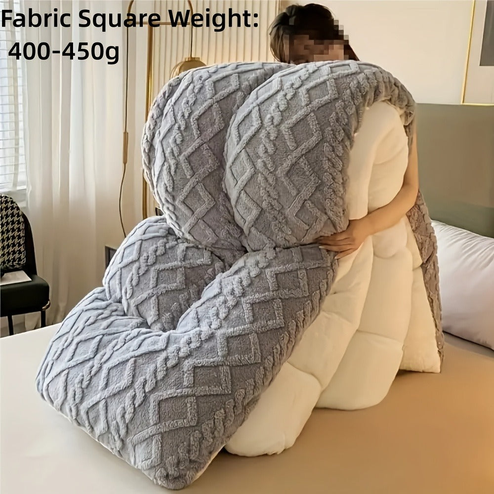 Taffeta Comforter All Season – Soft, Thick & Warm Quilt for Bedroom, Guest Room & Hotel | Machine Washable | Twin Full Queen King