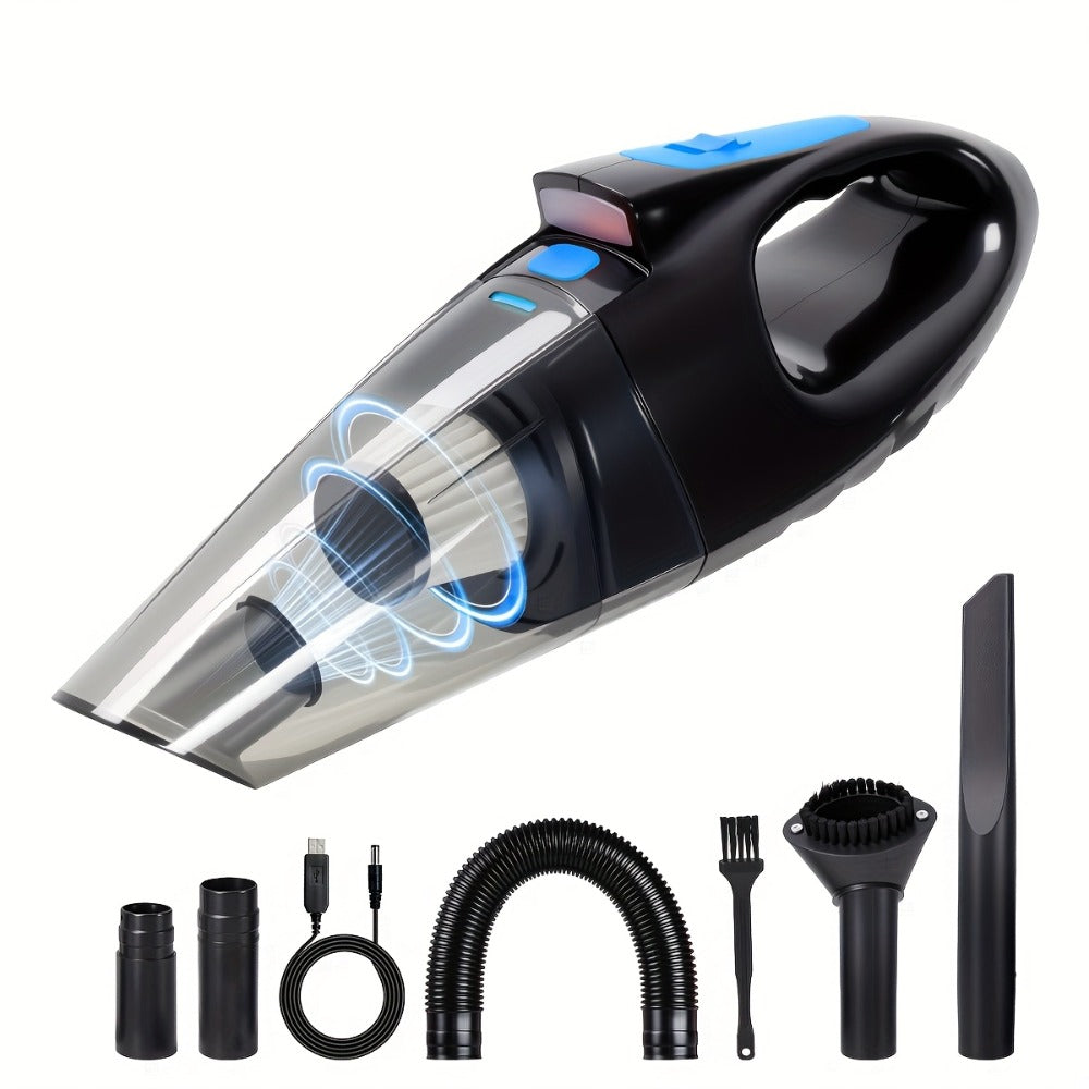 Handheld Vacuum Cleaner 9000Pa Cordless – 4000mAh Battery, Low Noise, 5 Attachments for Car Interior, Home & Pet Hair Cleaning, Cute Pink Girly Gift for Women